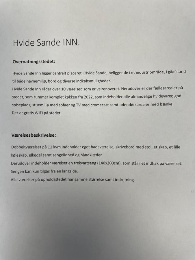 Hvide Sande Inn Экстерьер фото